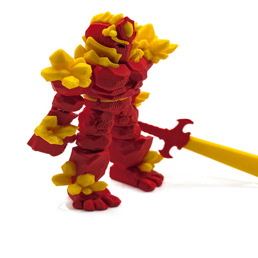 Crystal Warrior — 3D printed mini figure, view 1