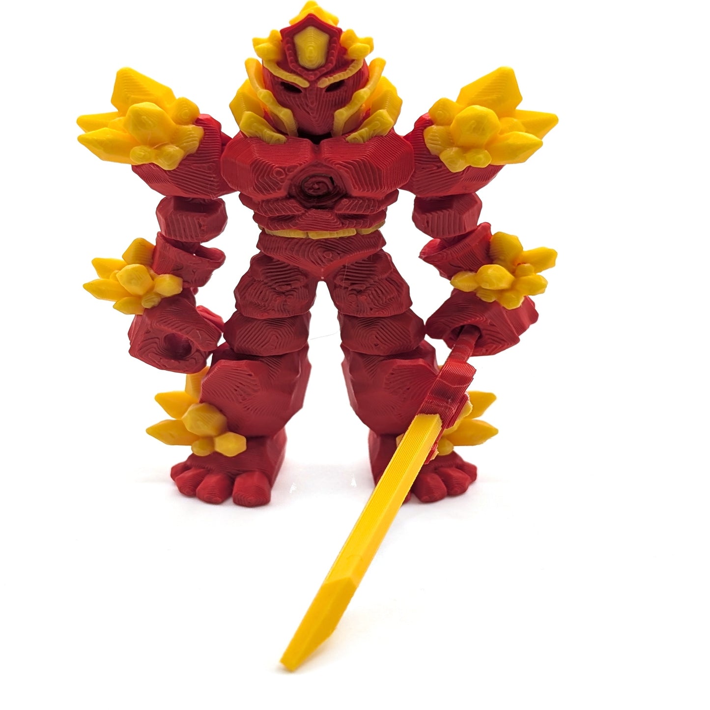Crystal Warrior — 3D printed mini figure, view 2