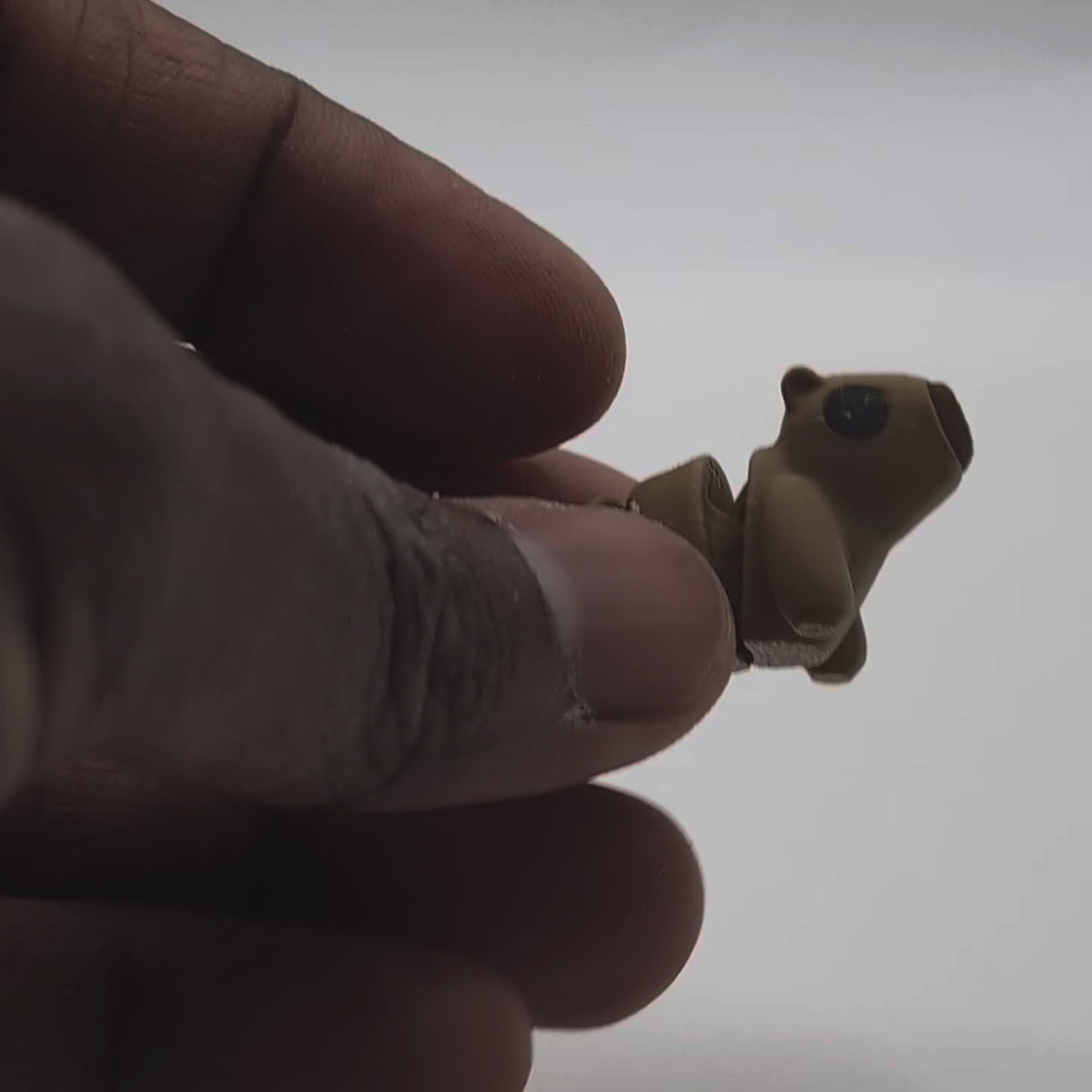Mini Baby Capybara — 3D printed mini figure, articulated in hand